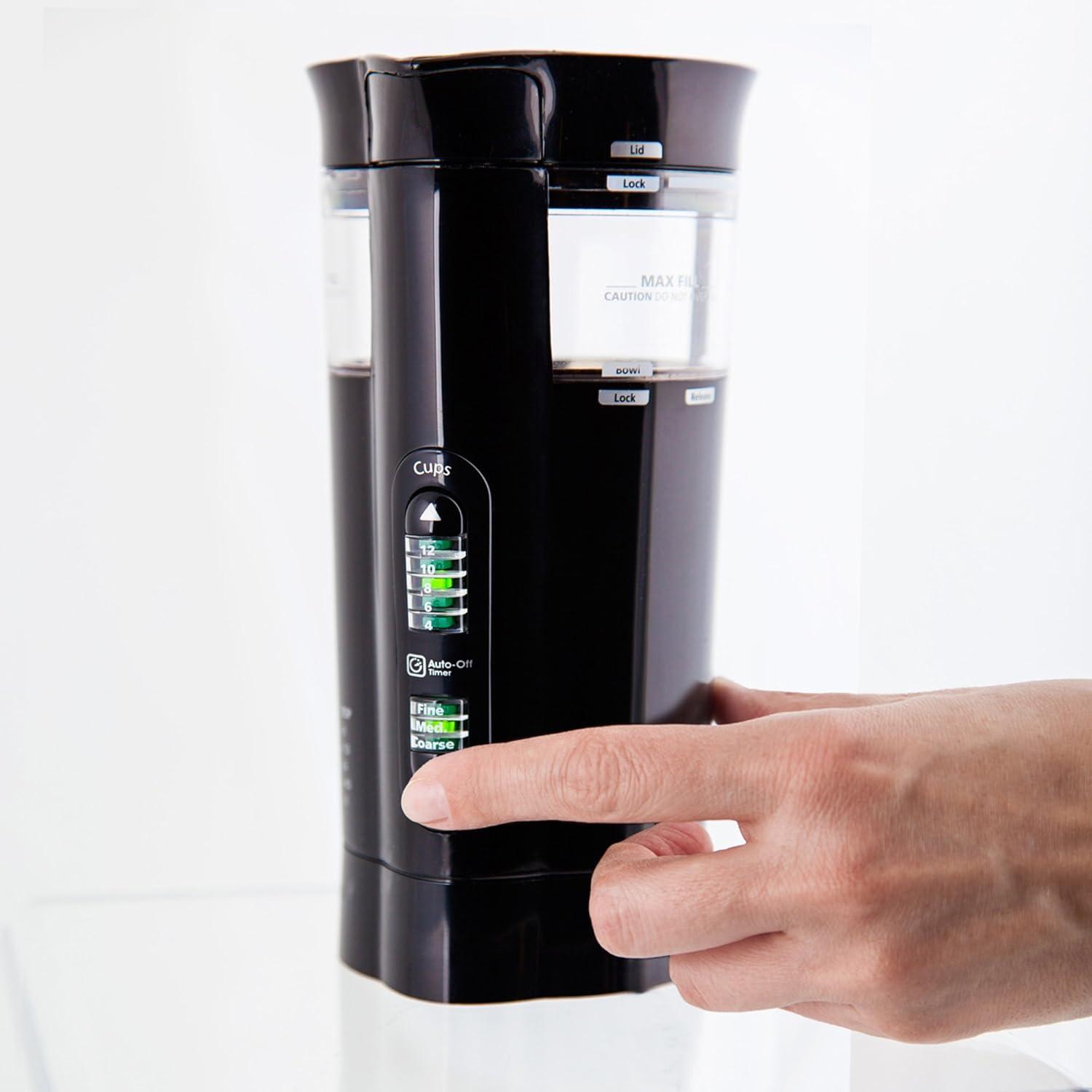 image:imageMr Coffee 12 Cup Electric Coffee Grinder with Multi Settings Black 3 Speed IDS773 Speed