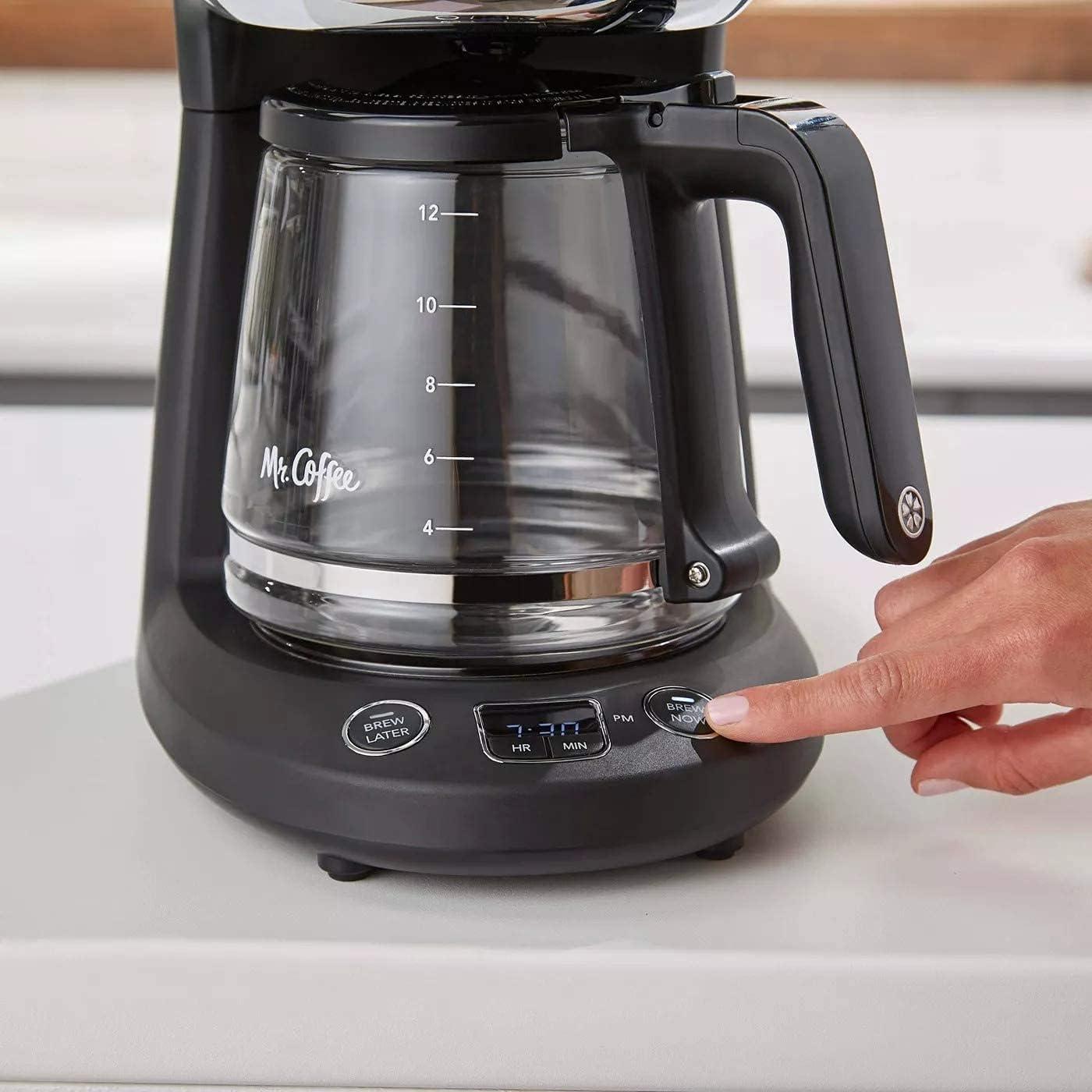 image:imageMr Coffee 12Cup Programmable Coffeemaker Brew Now or LaterCoffee Maker