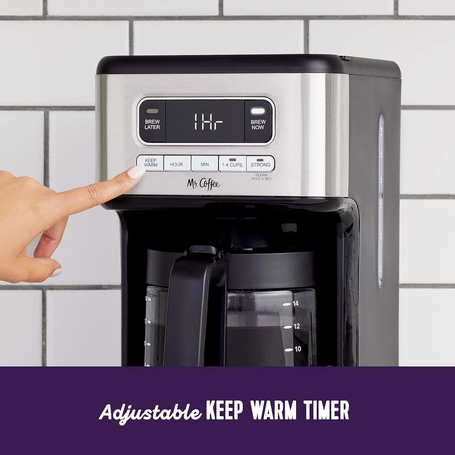 image:imageMr Coffee 14 Cup Programmable Coffee Maker Stainless Steel