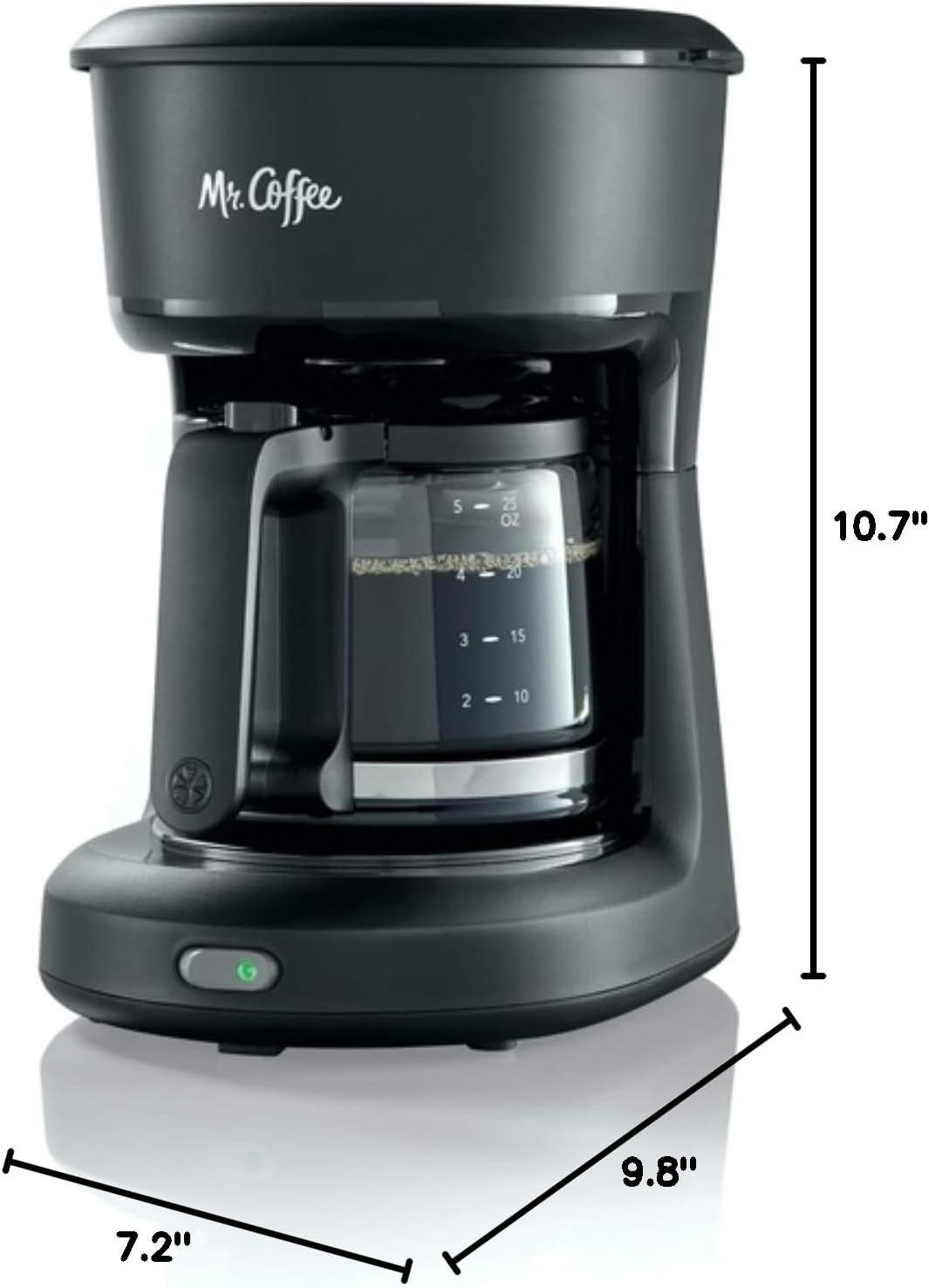 image:imageMr Coffee 2134286 5Cup Mini Brew Switch Coffee Maker WhiteBlack