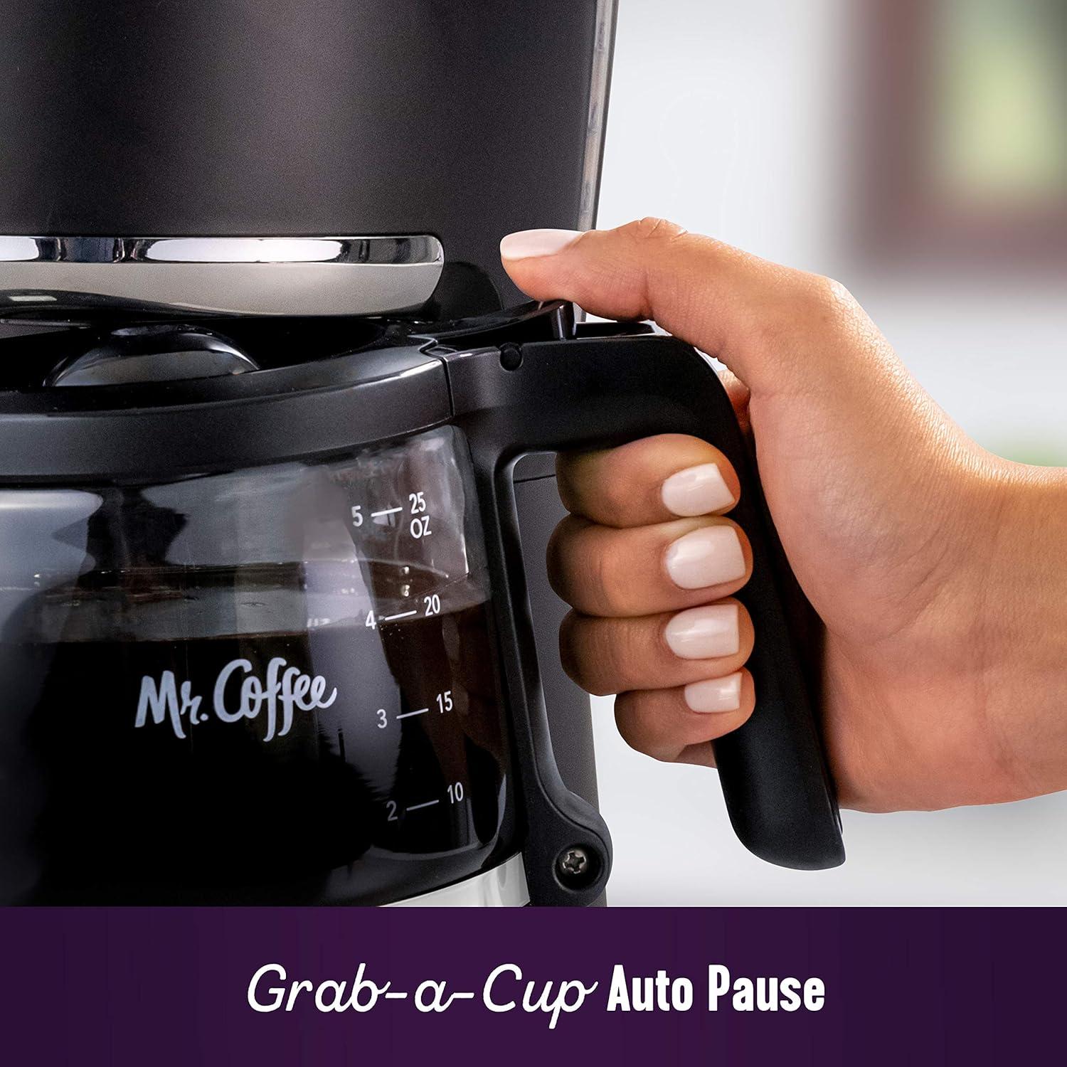 image:imageMr Coffee 2134286 5Cup Mini Brew Switch Coffee Maker WhiteProgrammable Black