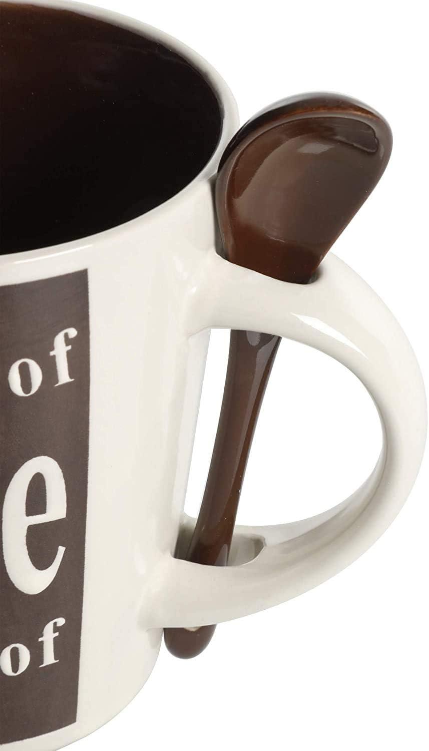 image:imageMr Coffee Bareggio Mug and Spoon Set Caf Americano 8Piece Mug and Spoon Set 14oz