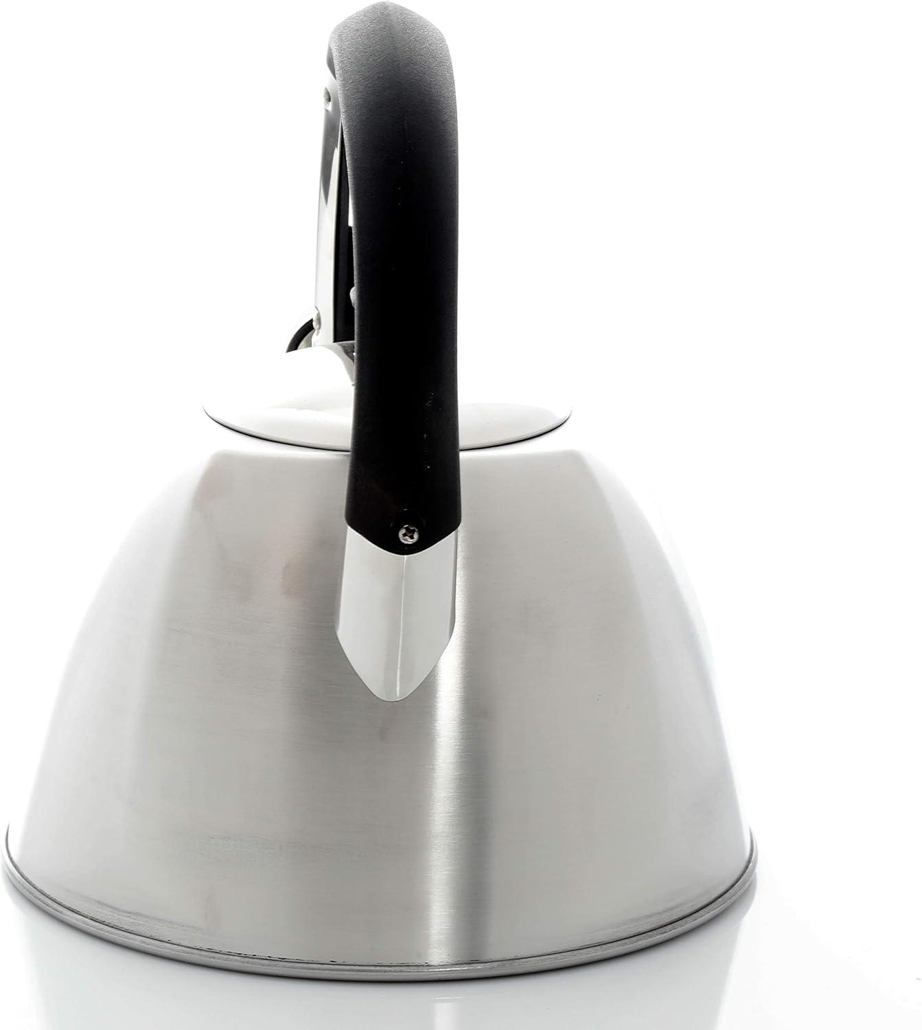 image:imageMr Coffee Belgrove 25 Quart Stainless Steel Whistling Tea Kettle Square Metallic CopperSilver