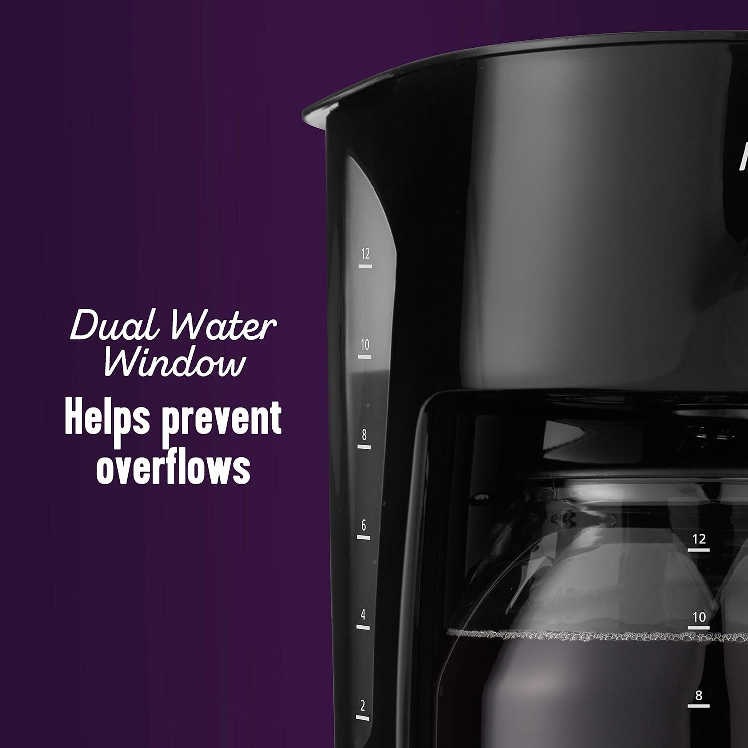 image:imageMr Coffee Black Coffee Maker 12 Cups with Auto Pause and Glass Carafe Perfect for Home and Office UseBlack