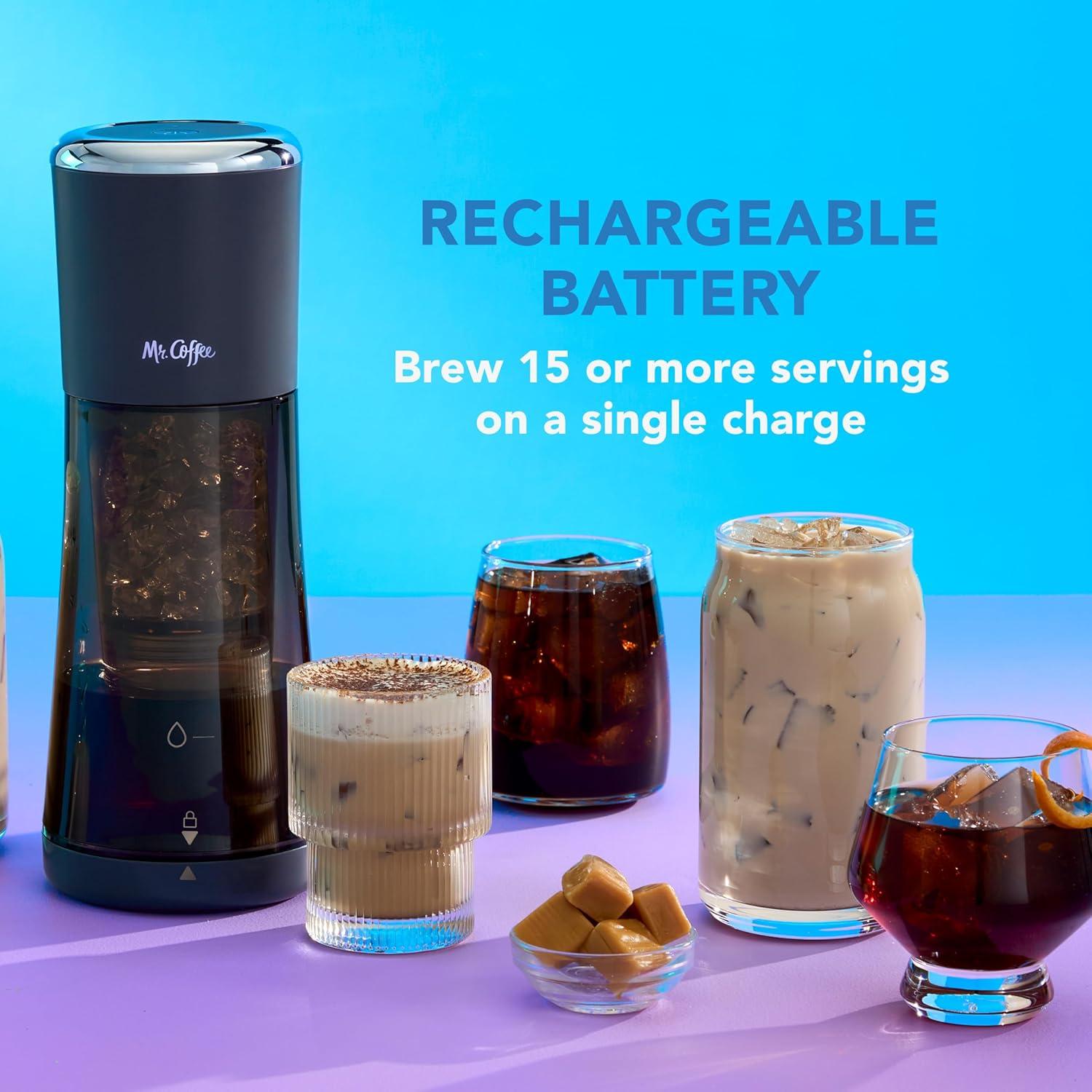 image:imageMr Coffee Express Cold Brew Coffee Maker 10Minute Cold Brew Coffee Machine SakeCharcoal
