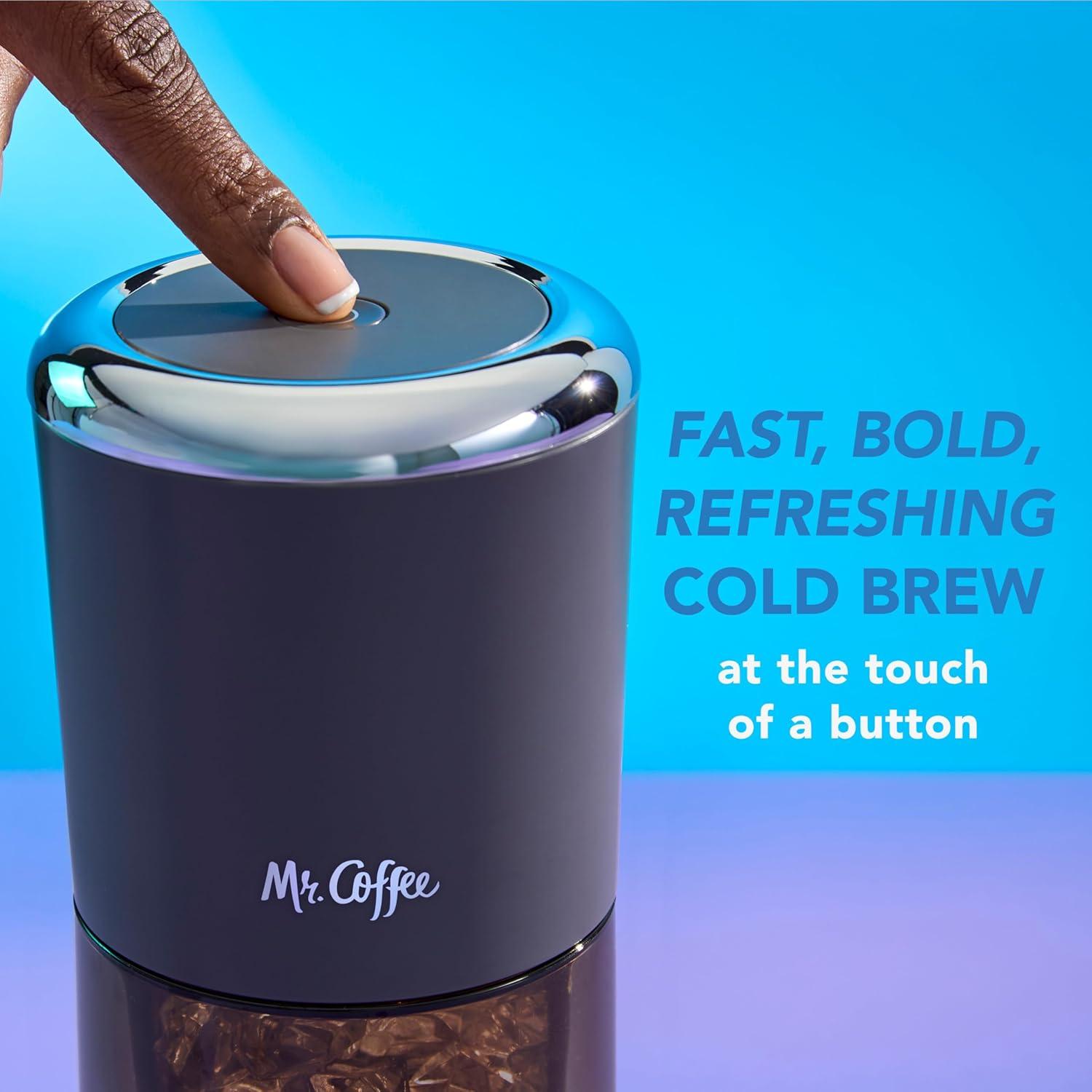 image:imageMr Coffee Express Cold Brew Coffee Maker 10Minute Cold Brew Coffee Machine SakeCharcoal