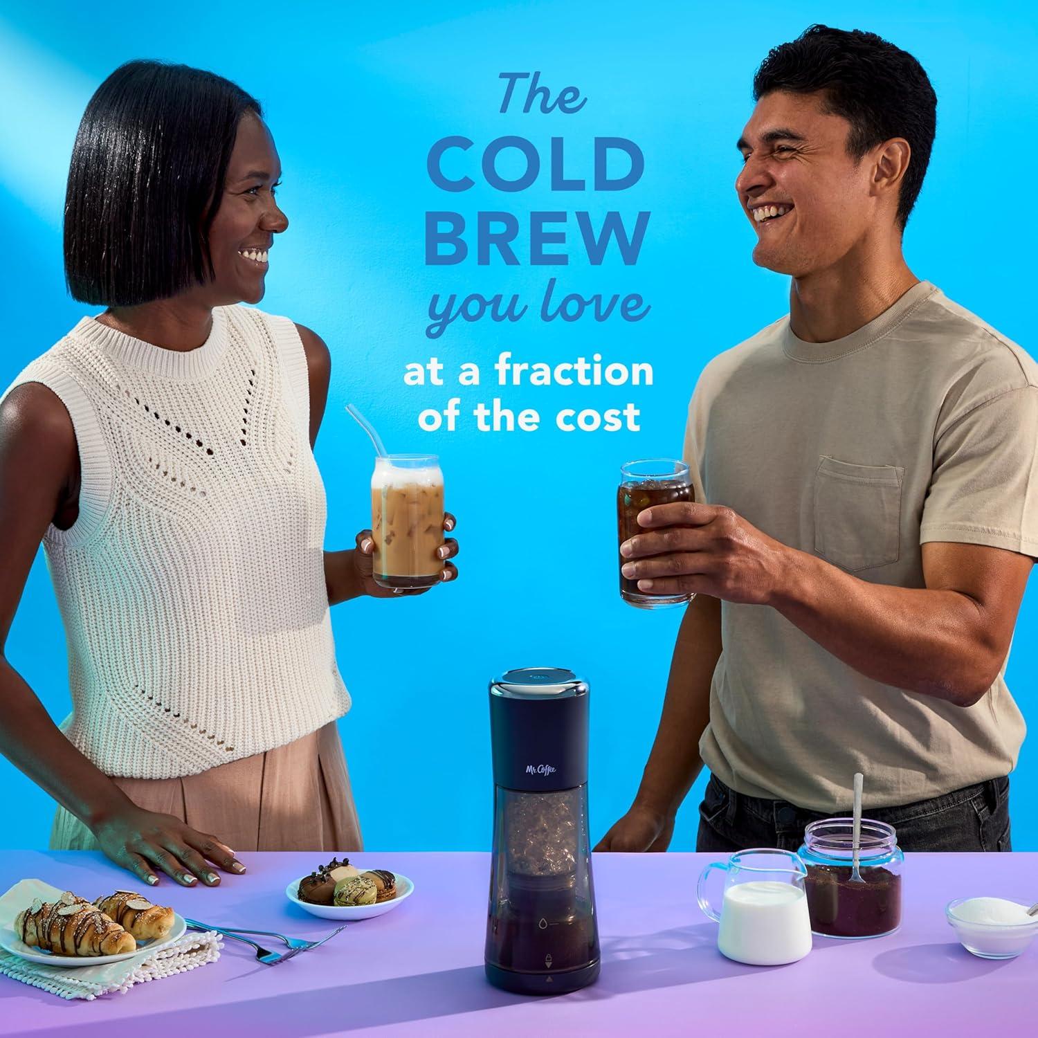 image:imageMr Coffee Express Cold Brew Coffee Maker 10Minute Cold Brew Coffee Machine SakeCharcoal