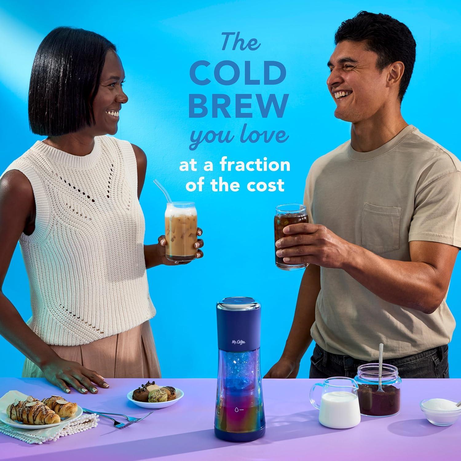 image:imageMr Coffee Express Cold Brew Coffee Maker 10Minute Cold Brew Coffee Machine SakeIndigo