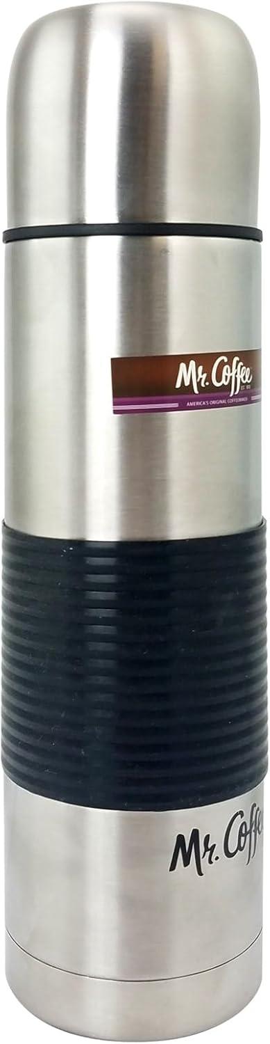 image:imageMr Coffee Javelin 16 oz Thermal BottleSilicone Sleeve 1 Brushed Stainless Steel