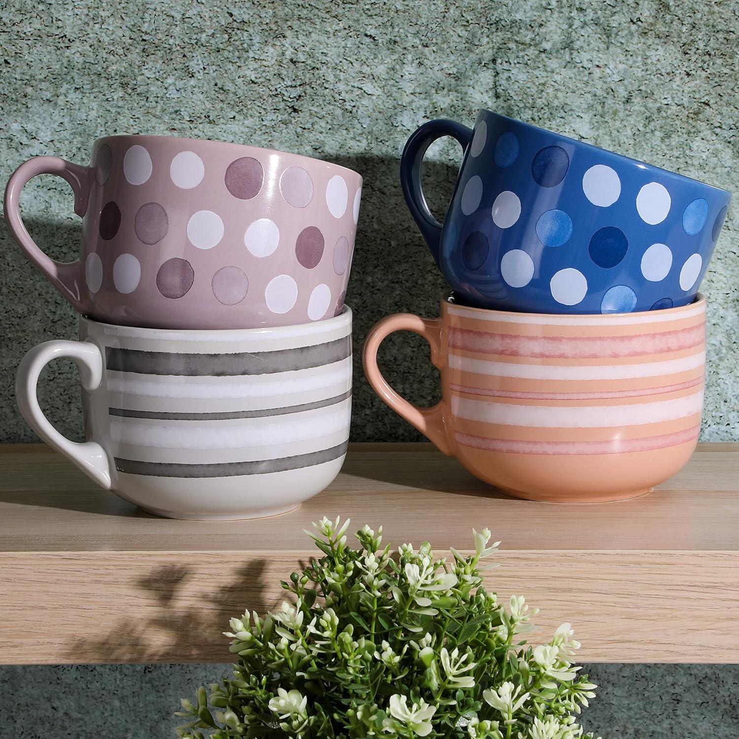 image:imageMr Coffee Mug 8 Piece Set Cafe AmericanoCappuccino Bliss