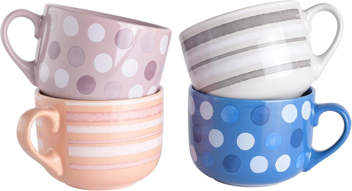 image:imageMr Coffee Mug 8 Piece Set Cafe AmericanoCappuccino Bliss