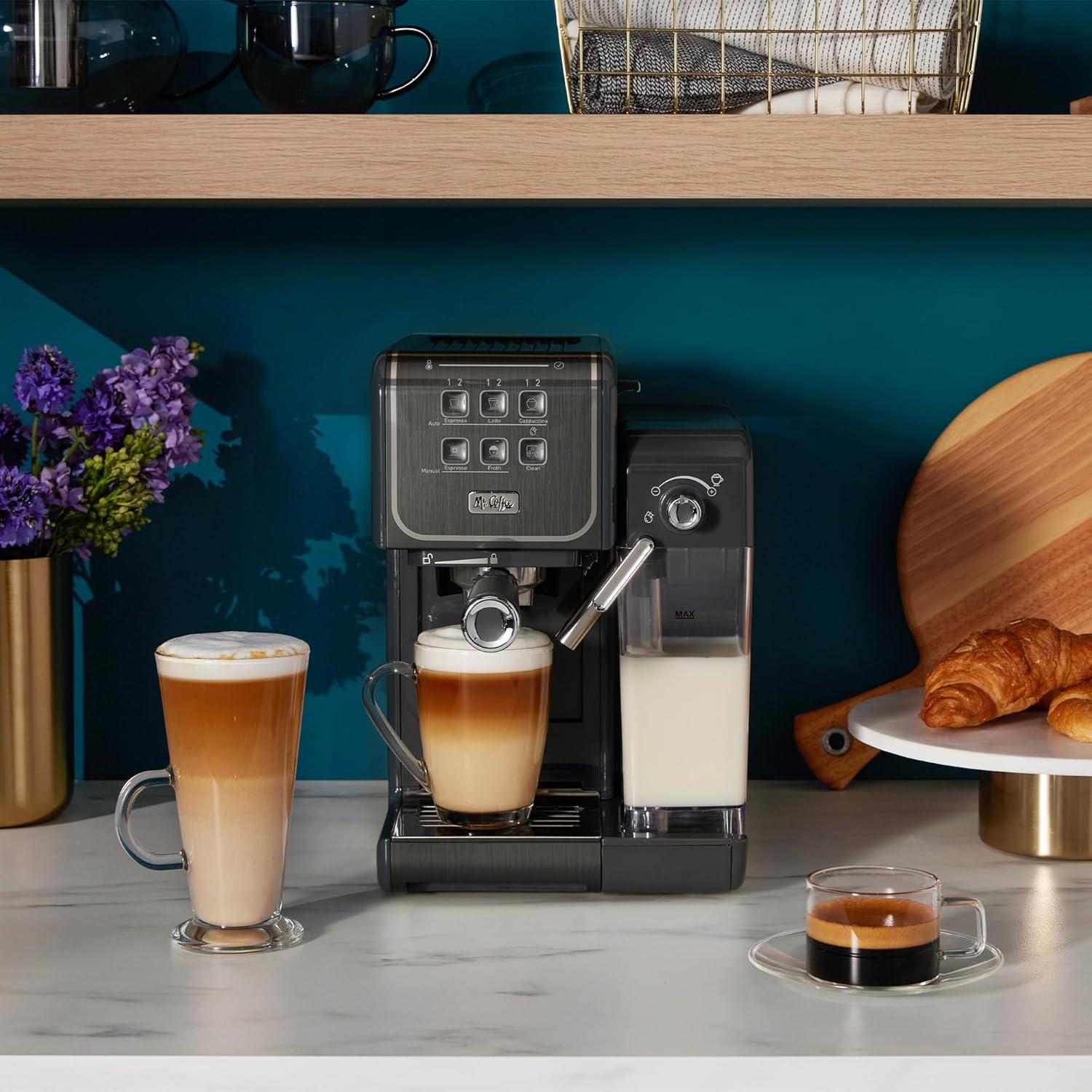image:imageMr Coffee OneTouch CoffeeHouse Espresso Cappuccino and Latte Maker with Easy Serving Espresso ESE Pod compatibility WhiteGrey
