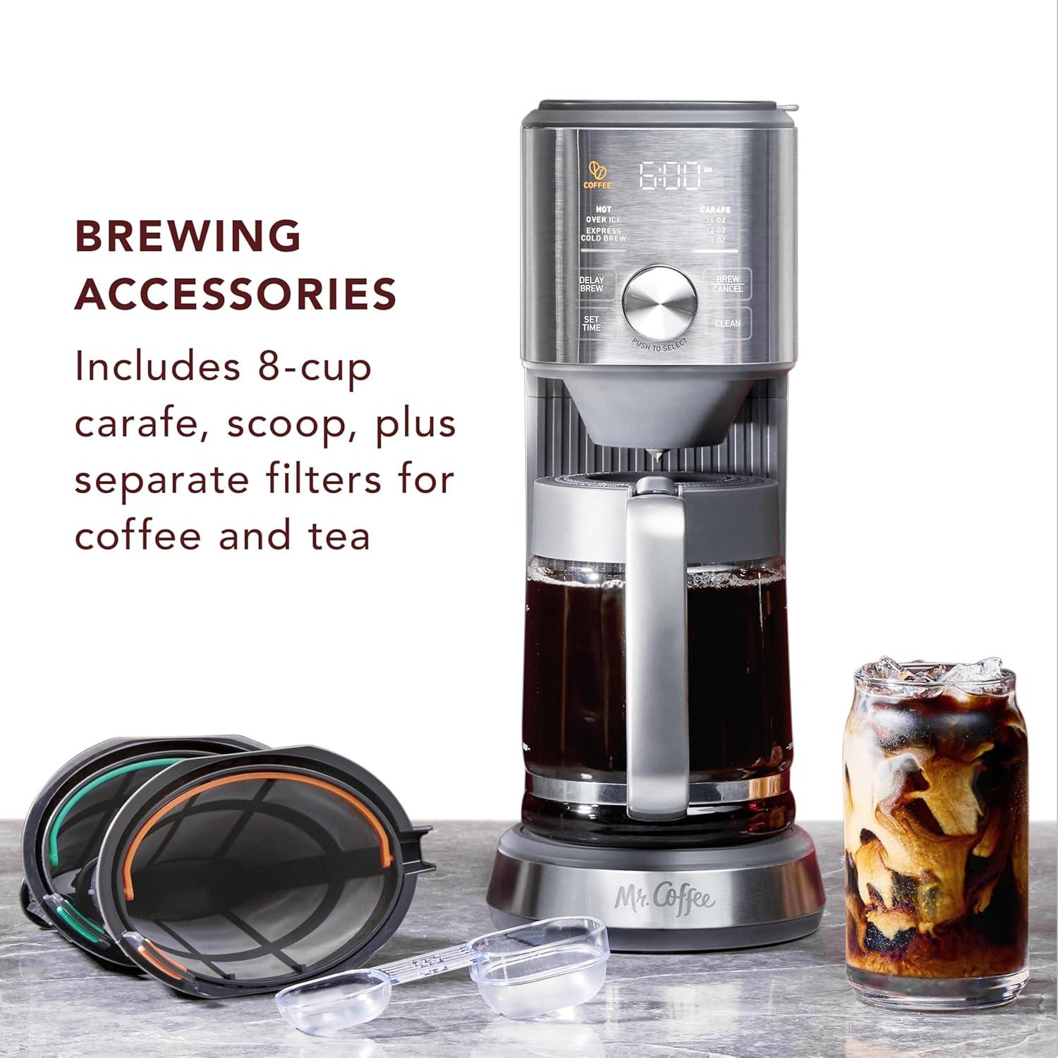 image:imageMr Coffee Perfect Brew Intelligent Coffee Maker Cold Brew Maker amp Tea Brewer