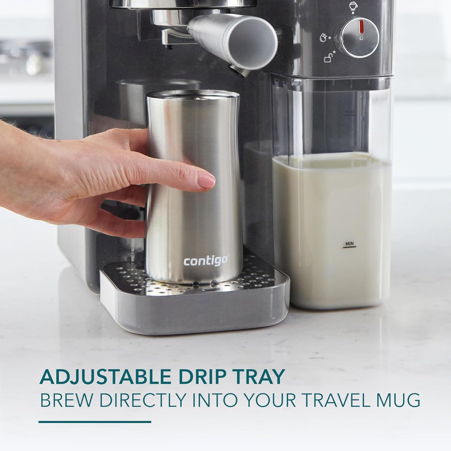 image:imageMr Coffee Prima Latte Luxe SingleDouble Shot Espresso Cappuccino Latte Machine with Optimized Frother and Convenient OneTouch Control Panel