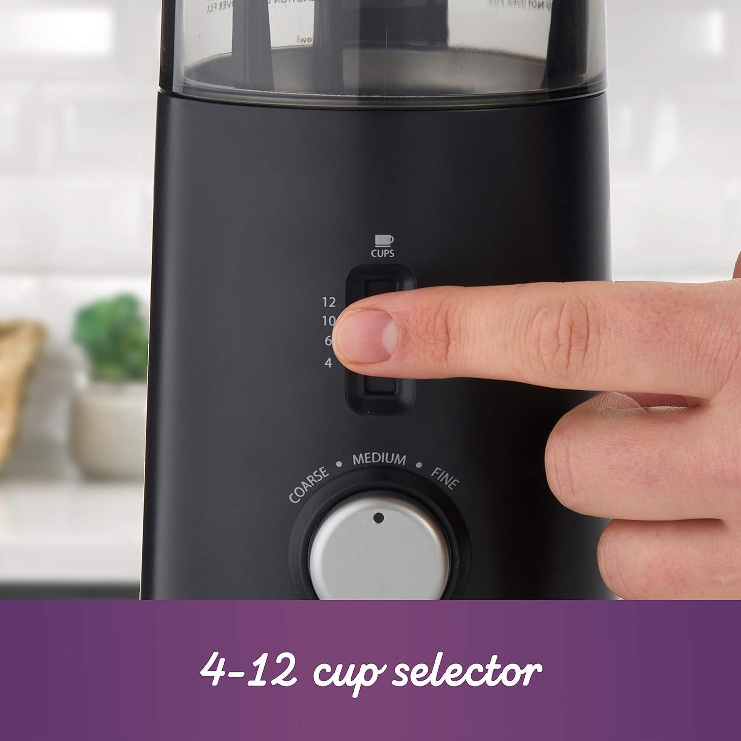 image:imageMr Coffee Simple Grind 14 Cup Coffee Grinder Black12 Cup with 5 Settings