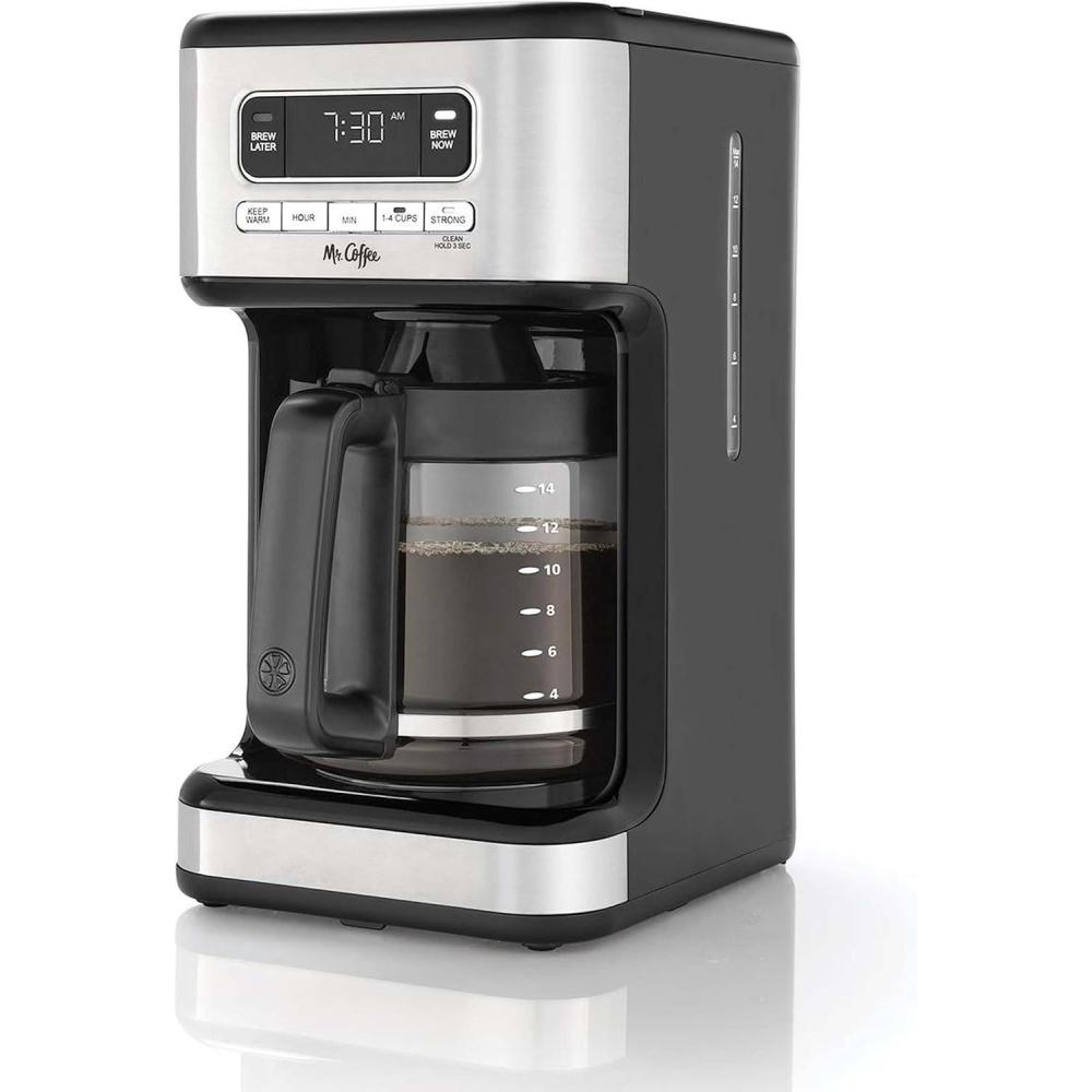 image:imageMr Coffee 14 Cup Programmable Coffee Maker Stainless Steel