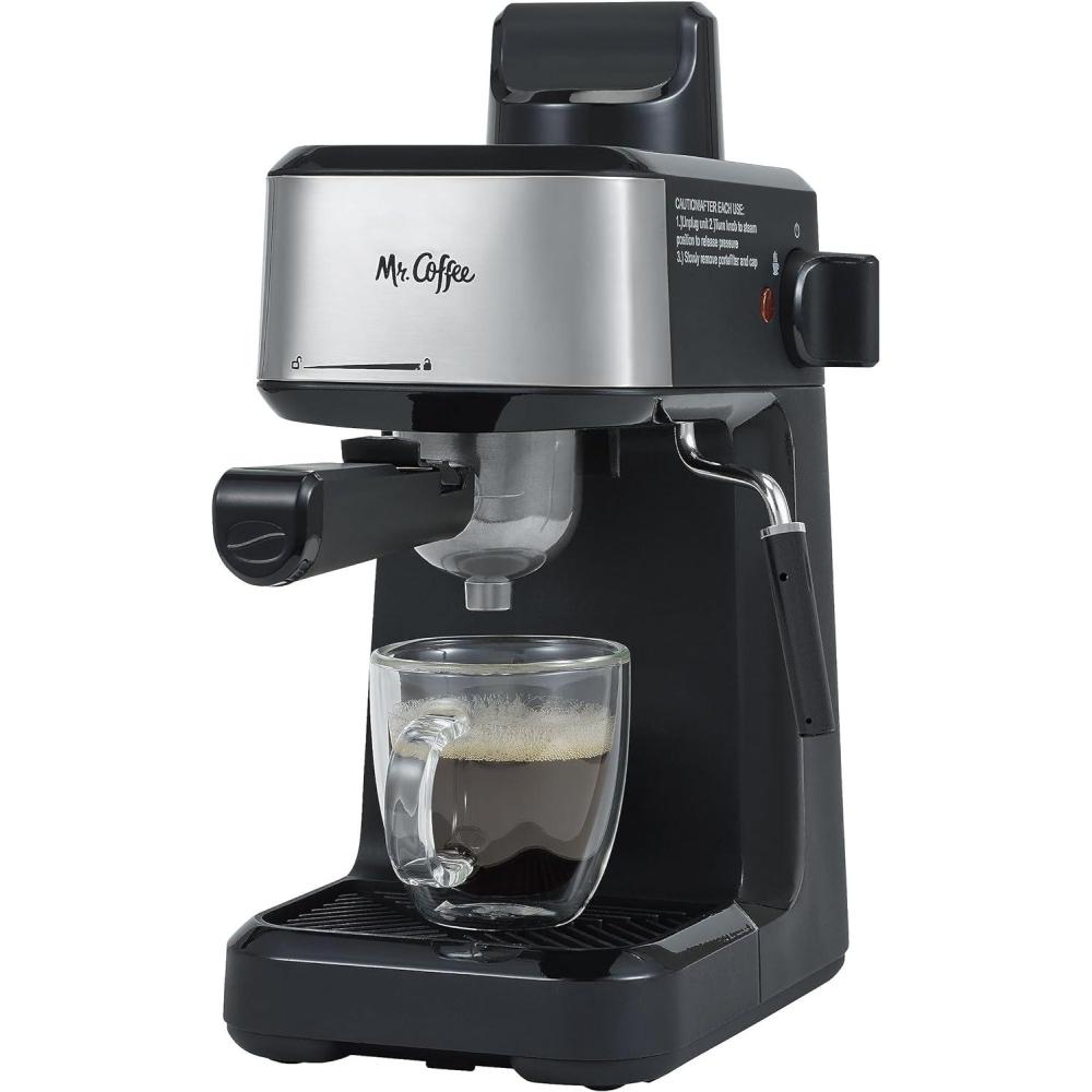 image:imageMr Coffee 4Shot Steam Espresso Cappuccino and Latte Maker with Stainless Steel Frothing Pitcher
