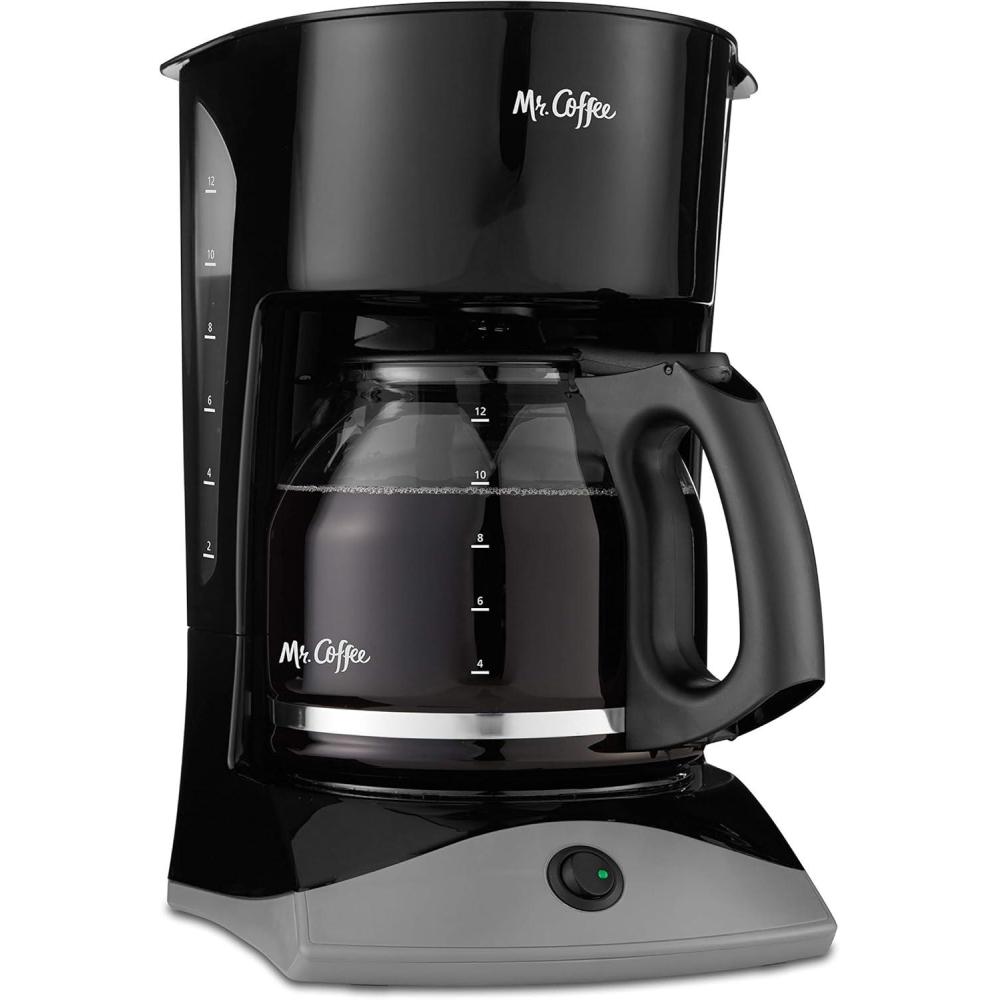 image:imageMr Coffee Black Coffee Maker 12 Cups with Auto Pause and Glass Carafe Perfect for Home and Office UseBlack