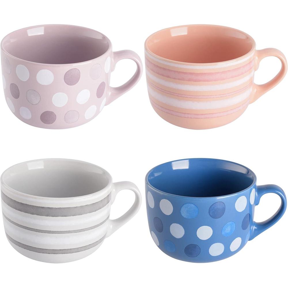 image:imageMr Coffee Mug 8 Piece Set Cafe AmericanoCappuccino Bliss