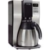 image:imageMr Coffee 10Cup Programmable Coffee Maker Insulated Thermal Carafe Brew Strength Selection Brew Now or Later Stainless SteelBlackStainless Steel