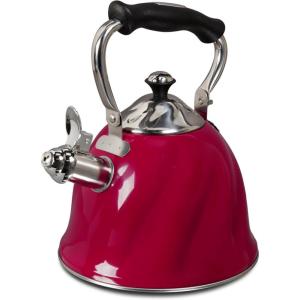 Mr. Coffee Alderton Tea Kettle, 2.3 Quarts, Green(Red)