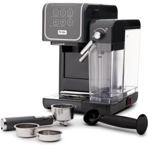 Mr. Coffee One-Touch CoffeeHouse – Espresso, Cappuccino, and Latte Maker, with Easy Serving Espresso (ESE) Pod compatibility – White(Grey)
