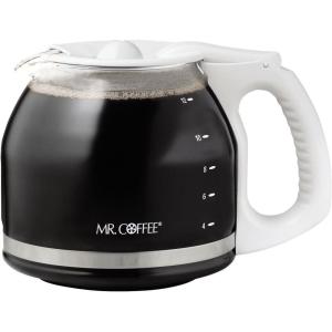 Mr. Coffee Replacement 12-Cup Glass Carafe, White -(White)