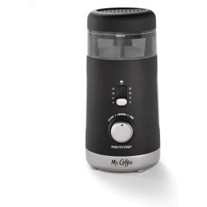 Mr. Coffee Simple Grind 14 Cup Coffee Grinder Black(12 Cup with 5 Settings)