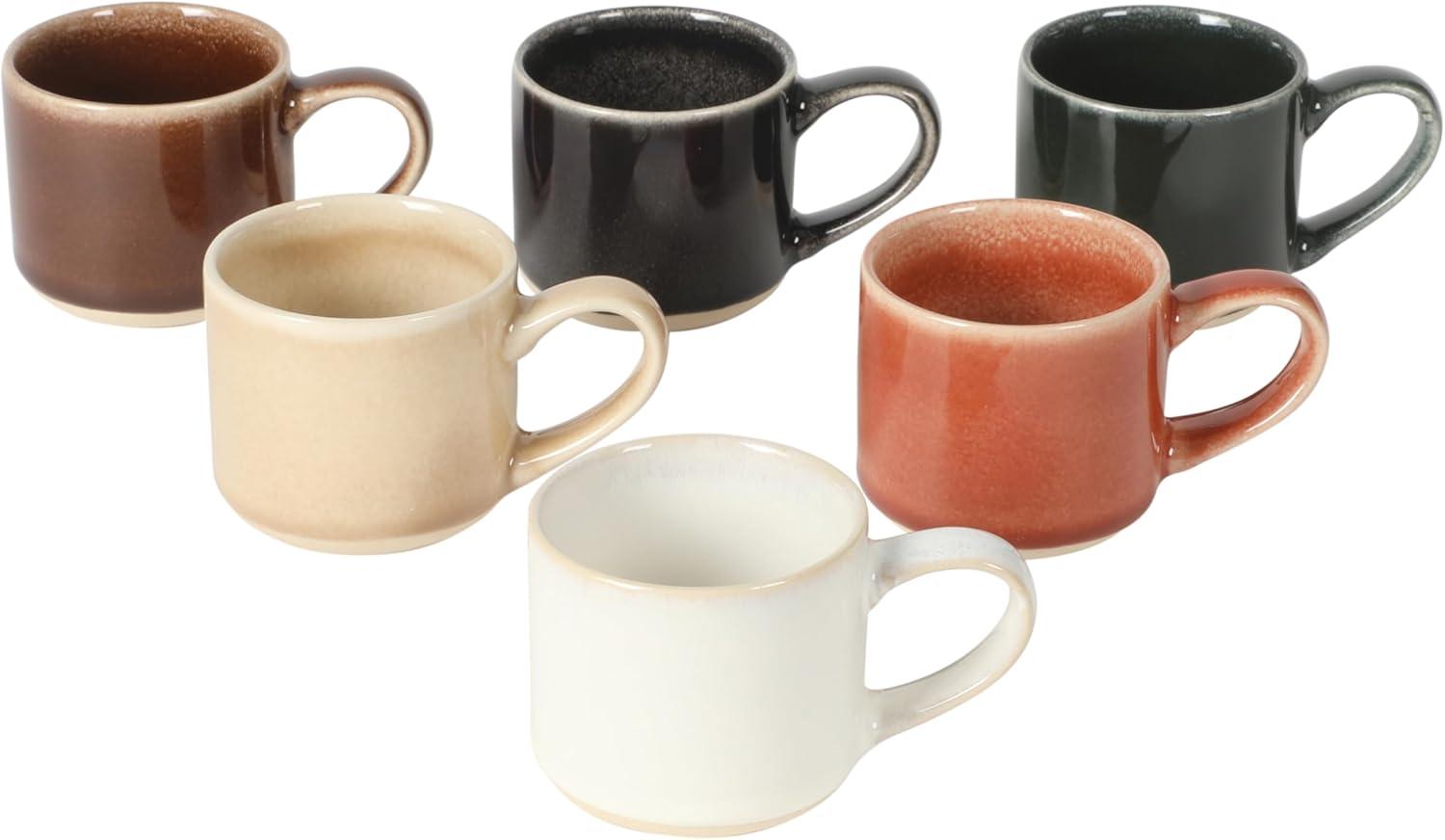 image:imageMr Coffee Espresso Whims 6 Piece 4 OZ Reactive Glaze Espresso Cup SetEspresso Whims