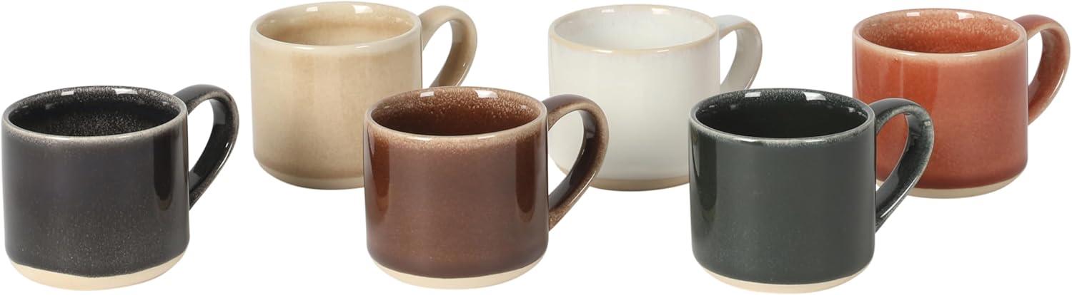 image:imageMr Coffee Espresso Whims 6 Piece 4 OZ Reactive Glaze Espresso Cup SetEspresso Whims